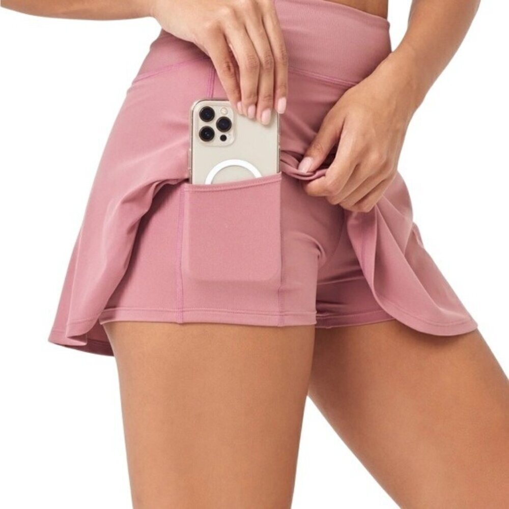 L*space Small Riggs Skort Rose Baby Pink NWT MSRP $88 Sporty Tennis